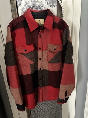  Buffalo Jackson Trading Company Yukon Wool Shirt Jacket Wool Size XL 