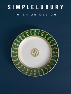 Brand New Bernardaud Constance Malachite Salad Plate