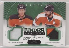 2015 Artifacts Tundra Tandems Green /15 Sean Couturier Jakub Voracek Patch 1j8