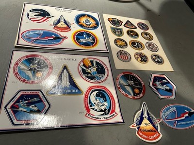 Iss Sticker NASA Sticker Lot (26 Different): ISS Expedition Crew, Space Shuttle ...