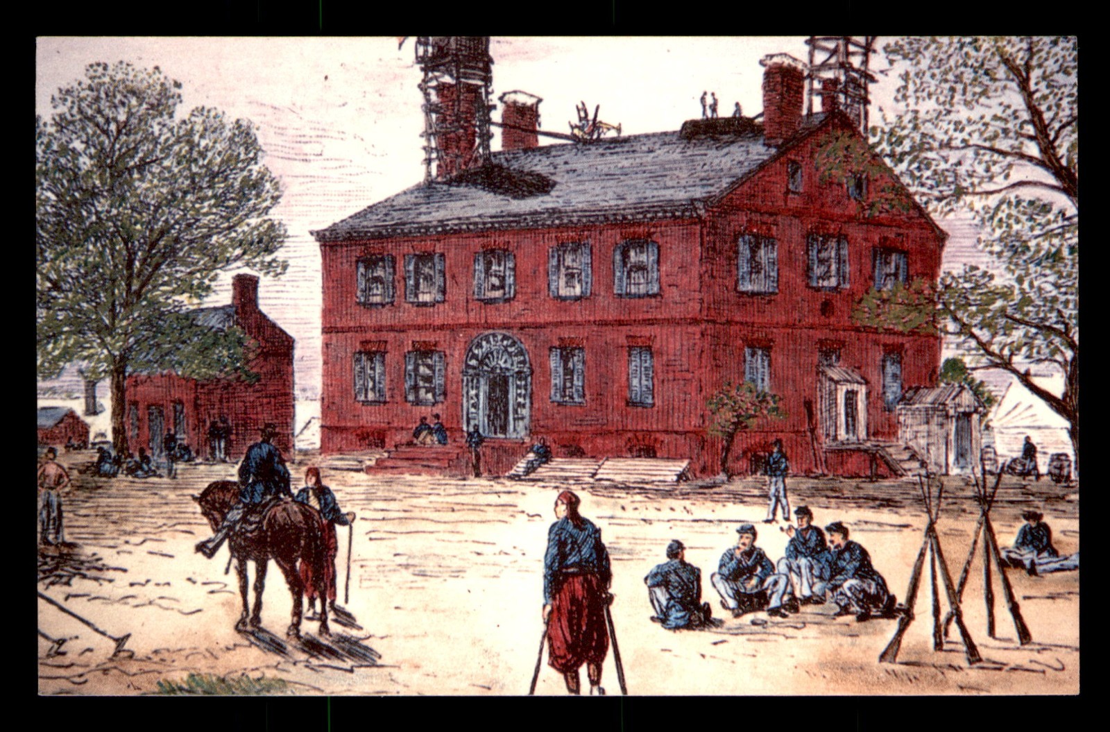 Berkeley Plantation Charles City Virginia VA William Harrison Unp Postcard