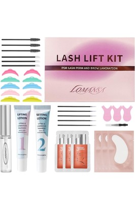 Wimpernlifting Set, Wimperndauerwelle Kit, Brauenlaminierung Kit Easy Squeeze Tube Design