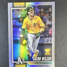 Topps 2026 Series 1 Jacob Wilson Rookie Cup #240 Athletics Baseball Card Rainbow