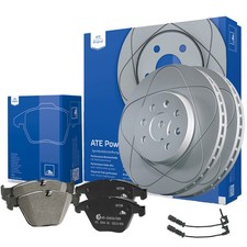 ATE Powerdisc Bremsen + Bel&auml;ge Mercedes C-Klasse, W202 &Oslash;284 VORN + WAKO