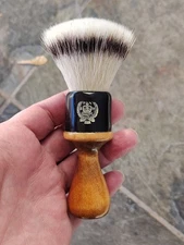 Rare Restored Vintage Rex Shaving Brush New 24mm Synthetic Knot 