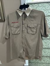 Vented Microfiber Poly Boy Scout BSA UNIFORM SHIRT Men  s Large New Style O7