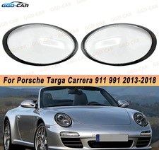 Paar Scheinwerfer Linsen Abdeckung Für Porsche 991 911 Targa Carrera 2013-2018