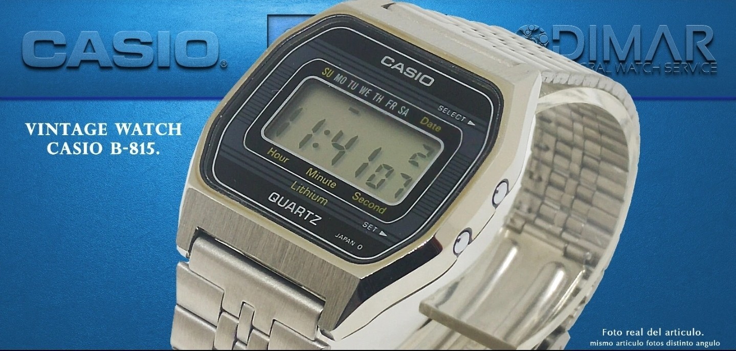 Vintage Watch Casio B-815, Modulo 155 Japan. Year 1984