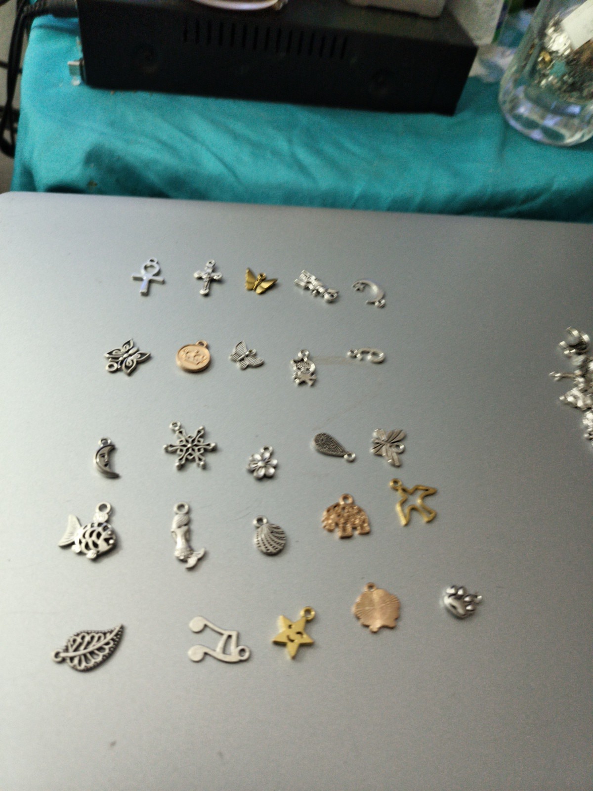 Lot of 25 Jewelry Making Charms For Necklaces Lot #5012