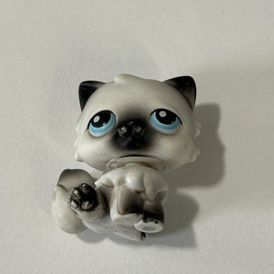 Hasbro LPS Littlest Pet Shop Persian Cat #060 Authentic Blue Eyes