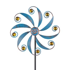 Wind Spinner, Metal Outdoor Wind Sculptures & Spinners, Small Garden Pinwheels