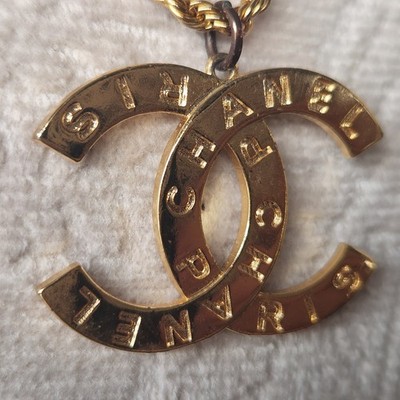 Chanel CC Logo Pendant Gold Tone CHANEL PARIS A20 Made in France