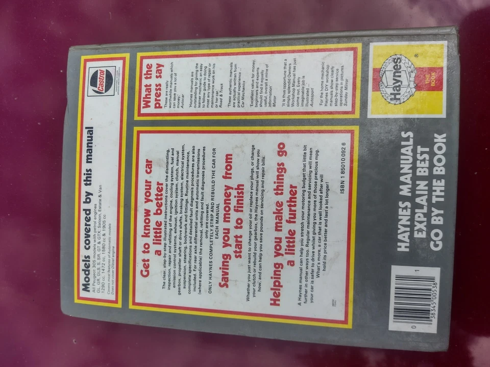 Peugeot 305 (Petrol) All Models 1978 to 1984 Haynes Manual - Image 2 of 4