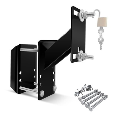 Lockable Spare Tire Carrier Bracket for Utility Trailer, Coat Steel Boat Trai...