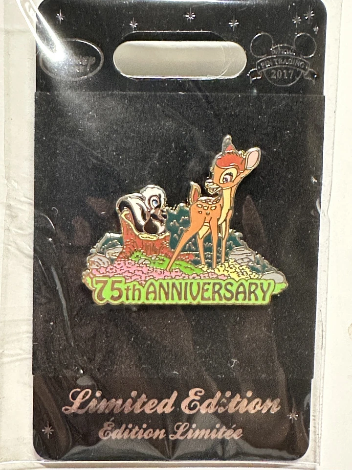 Disney Store Bambi 75th Anniversary Pin Flower LE800 2017 - Image 2 of 3