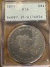 1800 draped bust silver dollar PCGS Rattler OGH F-15 Draped Bust