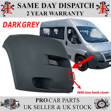 FRONT BUMPER CORNER CAP RIGHT NO FOG HOLE FOR CITROEN RELAY   2006-2014 7401FG