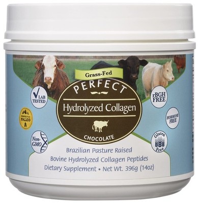 Perfect Supplements - Perfect Hydrolyzed Collagen Chocolate   396 Grams   Bov...