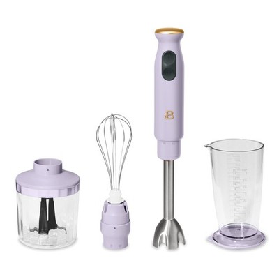 Beautiful 2-Speed Immersion Blender with Chopper & Measuring Cup, Lavender by