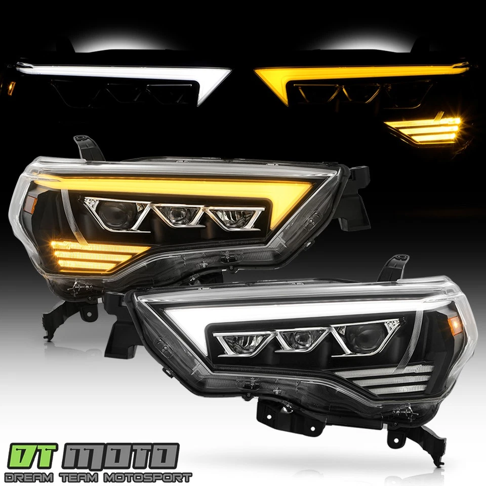 Faros proyectores LED negros Switchback para Toyota 4Runner 2014-2020 Foto 2 de 4