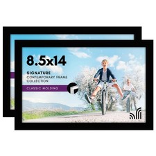 8.5x14 Picture Frame with Shatter-Resistant Glass - Set of 2 - Signature Coll...