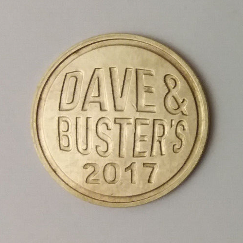 Dave & Busters 2017 Arcade Game Token 24mm eBay
