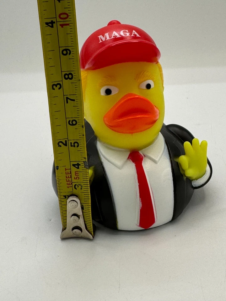 Pato de goma Donald Trump para Jeep Ducking 2024 MAGA Rally Fight President Vance Foto 3 de 4
