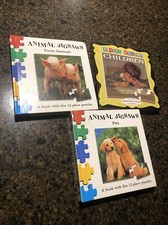 Puzzle Book Three Pk. Animals Children Pets