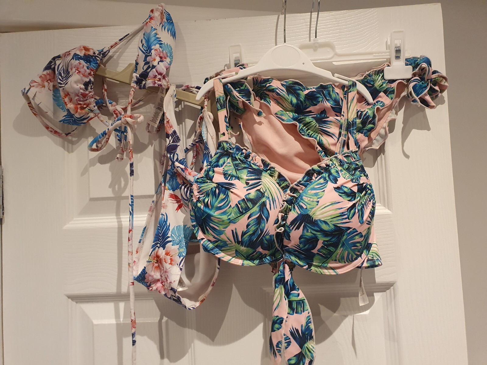 Womens Bikini Swimwear Bundle 2 Sets Atmosphere Primark Tropical Flowery UK10 32