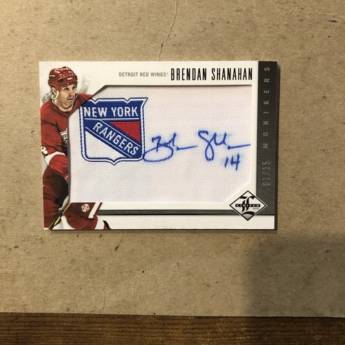 Rare Brendan Shanahan 2012-13 Panini Limited Hockey Monikers Patch AUTO /15 - Picture 3 of 7