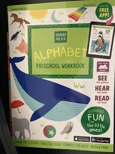 Alphabet Preschool Workbook - Grades Pre-K - K - "See, Hear, Read"  - Ages 3-5