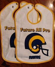 LA RAMS BABY BIBS - SET OF 2