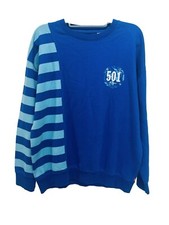 Levi  s 501 Men  s Blue Oversized Cotton Sweatshirt Size Small 100 Cotton New