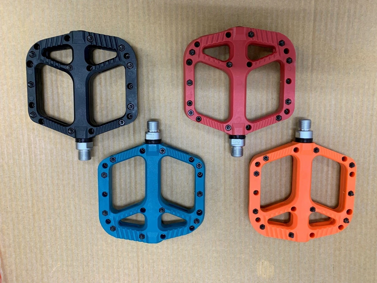 SCUDGOOD NYLON MTB SEALED BICYCLE PEDALS 9 16 BLUE RED ORANGE