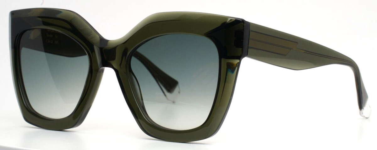 GIGI STUDIOS Miley 6754/7 Green Womens Cat Eye Sunglasses 51  display picture 3