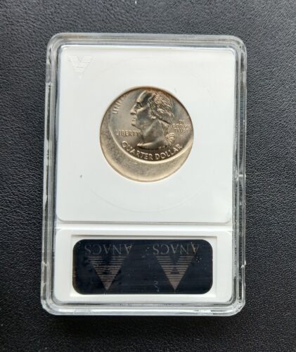 2000 P 25-30% Off Center New Hampshire State Quarter ANACS MS64 - Picture 2 of 2