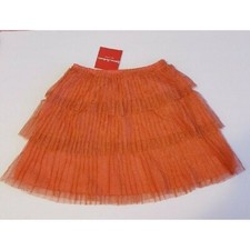 Hanna Andersson girls size 120 / 6-7 Skirt Orange Shimmering New