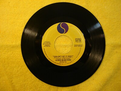 1976 CLIMAX BLUES BAND ''COULDN'T GET IT RIGHT'' 45 rpm 7''