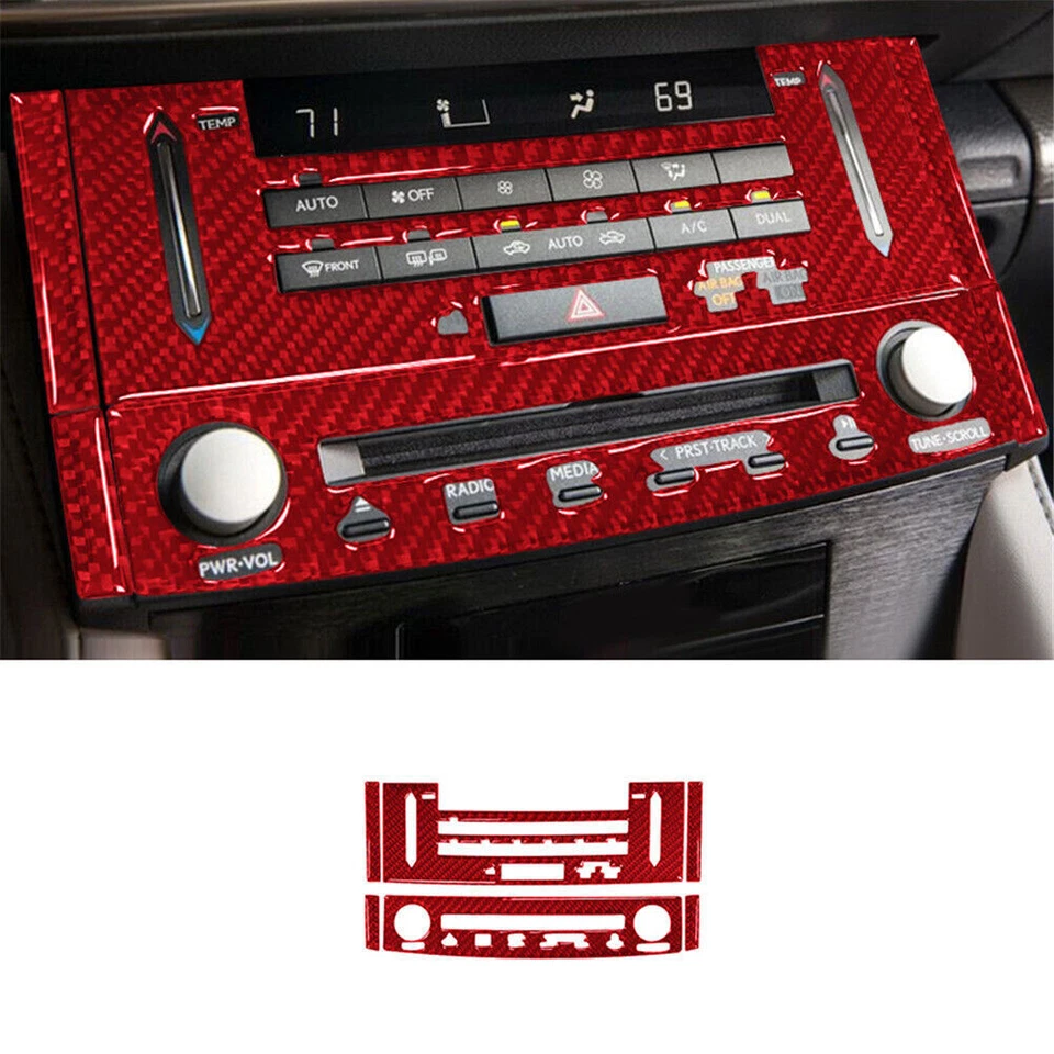 Полный комплект отделки салона из красного углеродного волокна 54 шт. для Lexus RC300/350/200t - Изображение 3 из 4