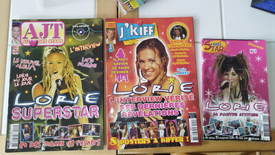 Lot Magazine Lot magazine spécial Lorie vintage ajt j'kiff label star | eBay