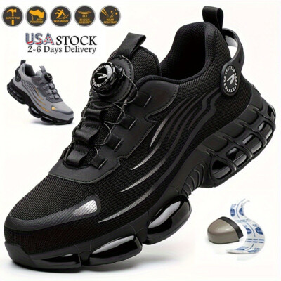 Women s Work Shoes Steel Toe Safety Shoes Lightweight Industrial Work Sneakers