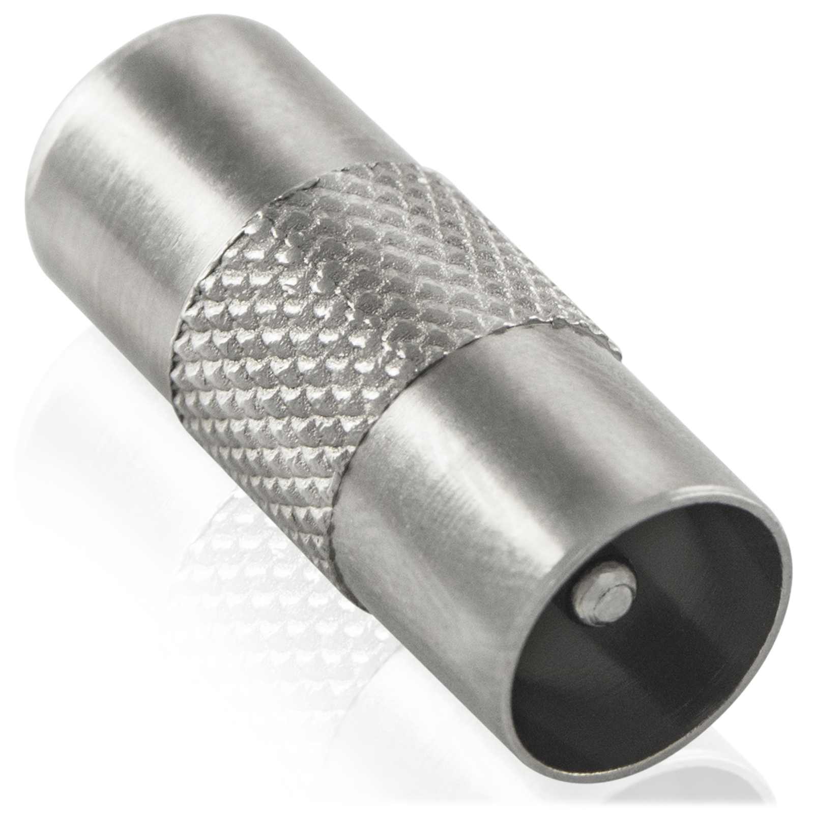 Thumbnail - Poppstar 8x Sat-adapter Für Koaxialkabel - Antennenkabel, Silbern