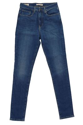 Levi's Premium 721 High Rise Skinny Damen Jeans W30 L32 30/32 dunkelblau Stretch