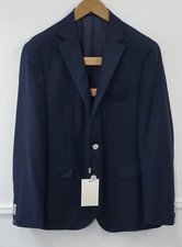 Men Suitsupply Blazer La Spalla Blue Super 110's Wool Reda Size EU52 UK/US42