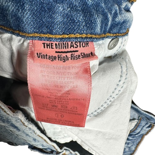 BlankNYC The Mini Astor Vintage High Rise Denim Shorts Raw Hem Drawings Girls 14 - Picture 4 of 10