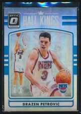 2016 Panini Donruss Optic Hall Kings Holo Silver Prizm Drazen Petrovic #25 HOF