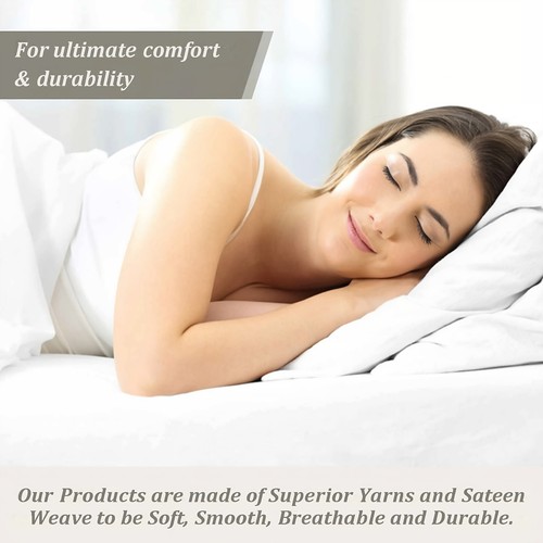 Australian Sizes 1000 Thread Count Duvet Covers&Sets Select Item Chocolate Solid - Picture 13 of 19