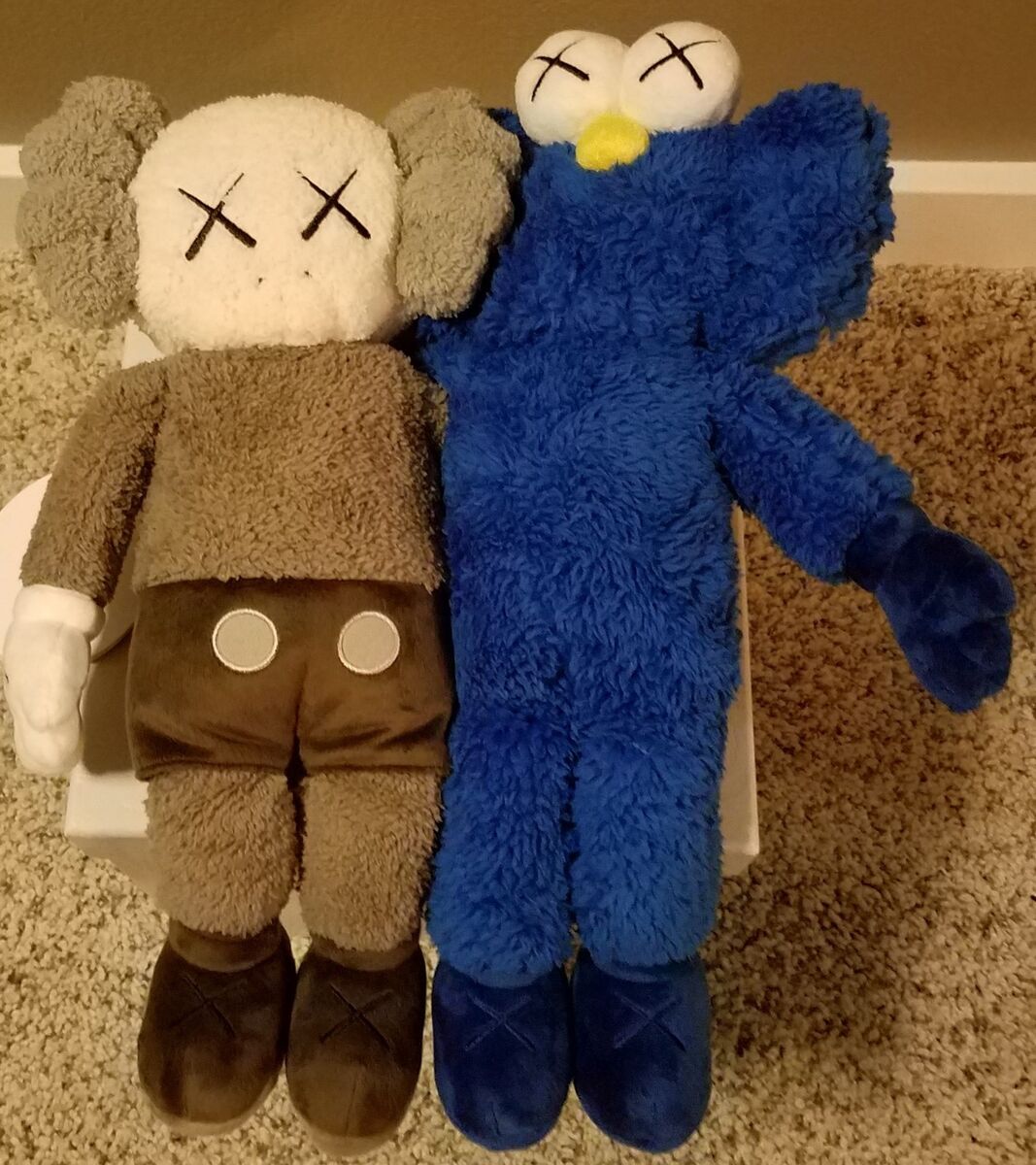 KAWS Seeing/Watching Companion Grey & Blue BFF Plush Toy 16 KAWS Seeing/Watching Companion Grey & Blue BFF Plush Toy 16