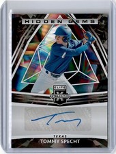 2022 Elite Extra Edition Hidden Gems Tommy Specht Auto (B71) A5 Rangers