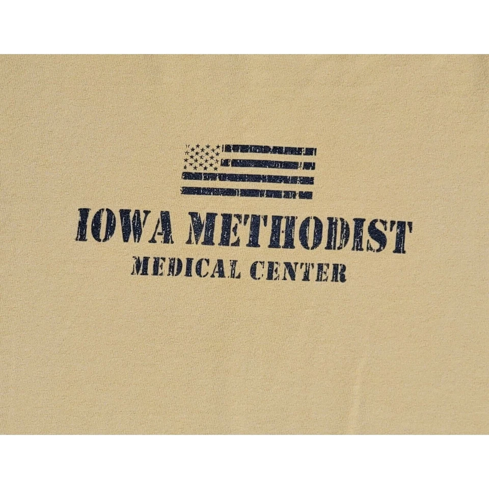 Vintage Camp David Yellow T-Shirt Iowa Methodist Medical Center Mens Size M USA - Image 2 of 4